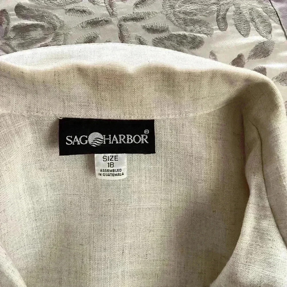 Vintage Sag Harbor Linen Blazer & Pants 18 - Picture 5 of 7